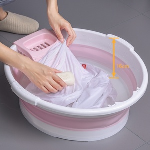 Thickened Face <strong>Basin</strong> Student Dormitory Space-saving Hanging Folding <strong>Basin</strong> Foot <strong>Washing</strong> <strong>Basin</strong> Scrubbing Board Integrated <strong>Basin</strong> - Product Image 4