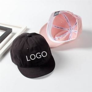 Logo personnalisé Casquettes de baseball à bord court Couleurs unies Hip Hop Casual Casquette réglable Papa Chapeau personnalisé - Product Image 3