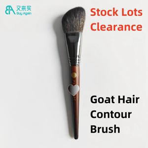 Liquidation luxe professionnel maquilleur <span class=keywords><strong>maquillage</strong></span> <span class=keywords><strong>pinceau</strong></span> outils cruauté gratuit unique brun naturel animal chèvre cheveux <span class=keywords><strong>pinceau</strong></span> <span class=keywords><strong>de</strong></span> <span class=keywords><strong>maquillage</strong></span> - Product Image 4