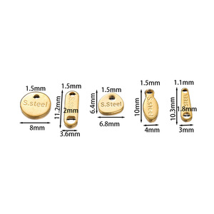 Pendentif rond en acier inoxydable, accessoire de bijouterie en métal pour bricolage, vente en gros - Product Image 2