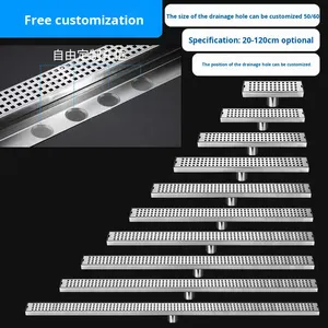 OEM Stainless Steel Extended Invisible Deodorizing Filter Floor Drain Large Flow Bathroom Anti-Odor Anti-Clogging Shower Room - Product Image 4