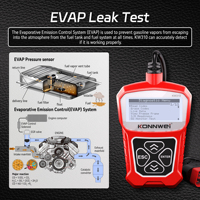 Escáner de Diagnóstico para Autos KW310, Lector de Códigos OBD2 para Reiniciar la Luz de Advertencia del Motor, Compatible con 7 Idiomas y Múltiples Modelos de Vehículos