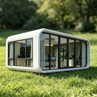 Maisonnette modulaire personnalisée de 20 pieds, type Apple Cabin, avec salle de bain et cuisine compacte, homologuée SAA, conforme aux normes australiennes.
