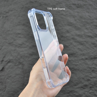 Étui transparent pour iPhone 16 Pro 16 Plus TPU PC quatre coins caméra surélevée Anti choc haute Transparent antichoc étuis de téléphone portable antichoc