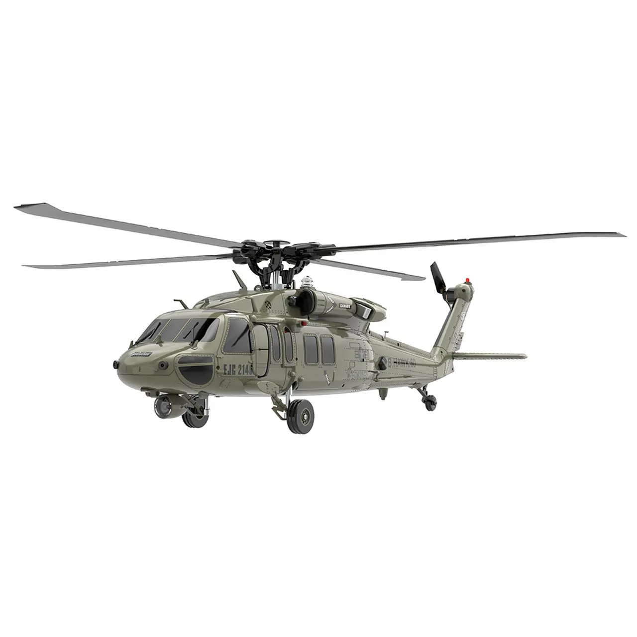 ホットリアルシミュレーションF09UH60ブラックRCヘリコプター6CH1/47パーソナルホビープレーン用スケール