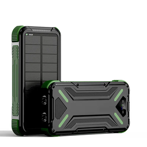 Беспроводной водонепроницаемый солнечный Li-Polymer Power Bank 20000 мАч с двумя USB-портами, LED-дисплеем, быстрой зарядкой 74 Вт, портативное зарядное устройство для путешествий - Product Image 1
