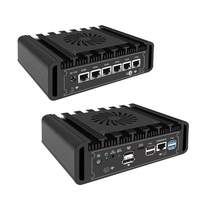 Mini PC N150 Thin Client con 6 Puertos LAN 2.5G, HD, DP, Windows 11 Proxmox, Mini Servidor, Home Theater/Oficina, Router de Red/NAS 4G