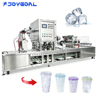 Machine de remplissage et de scellage automatique linéaire pour gobelets, idéale pour l'eau, le lait de soja, les glaçons et les jus – Offre Spéciale