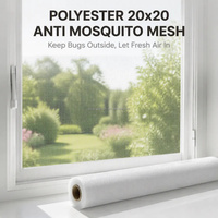 Moustiquaire en polyester durable personnalisable de qualité supérieure, maille 20x20, pour fenêtres de maison