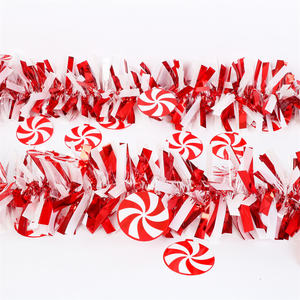 Ingrosso forniture per feste natale 2M * 8 + 15CM PET Tinsel ghirland con decorazione lecca-lecca - Product Image 2