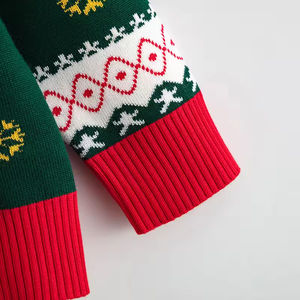 Pull de Noël pour bébé, motif bonhomme de neige mignon, tricoté, chaud, pour l'automne et l'hiver, idéal pour le Nouvel An - Product Image 4