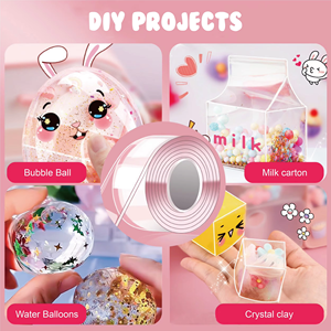 Selotip dua sisi plastik gelembung Super elastis balon gelembung untuk Diy anak-anak dan dewasa pita Nano gelembung - Product Image 4
