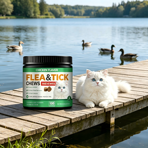 OEM ODM Friandises <span class=keywords><strong>anti</strong></span>-puces et <span class=keywords><strong>anti</strong></span>-tiques pour <span class=keywords><strong>chat</strong></span>, étiquette privée personnalisée, complément oral <span class=keywords><strong>anti</strong></span>-parasites pour <span class=keywords><strong>chat</strong></span> - Product Image 5