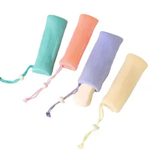 Hengmo renkler peeling örgü sabun çantası Saver kabarcık köpük Net vücut yüz temizleme aracı duş tutucu için