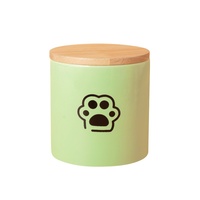 Urne funéraire cylindrique en céramique pour chat et chien, grande taille, avec couvercle en bois, étanche, fournitures funéraires pour animaux de compagnie, Guangdong
