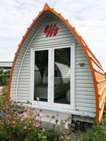 AH-FC5018 Maison modulaire arquée d'extérieur glamping pod maisons préfabriquées