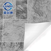 Landy PVC Marble Cracks Pool Liner 3d Stone Vinyl Pool Liner Anti-UV Waterproof Swimming Pool Liners for Swimming Pools