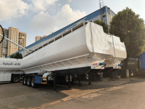 Semirremolque hidráulico de 3 ejes para transporte de alimento a granel de 60 CBM, con 3 ejes, para entrega de alimento para pollos y cerdos a grandes granjas - Product Image 5