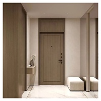 Porte française intérieure contemporaine à panneau massif, résistante à l'humidité, insonorisée et durable pour appartements