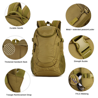 Sac à dos de sport décontracté pour aventure en plein air, camping, randonnée, trekking, cyclisme, gymnastique, étanche, utilitaire, Oxford, sac tactique pour hommes