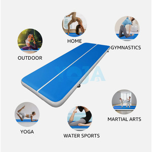 8m/10m/12m/15m/<span class=keywords><strong>20m</strong></span> Tapis de gymnastique gonflable en PVC écologique Logo personnalisé d'usine Pliable Tumbling Air Floor <span class=keywords><strong>Airtrack</strong></span> - Product Image 5