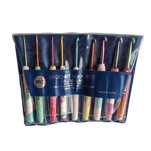 Juego de 9 Agujas de Ganchillo Bonitas para Tejer, de Aluminio, con Agarre Suave y Cómodo, para Manualidades con Hilo, <span class=keywords><strong>Kit</strong></span> de Ganchillo - Product Image 4