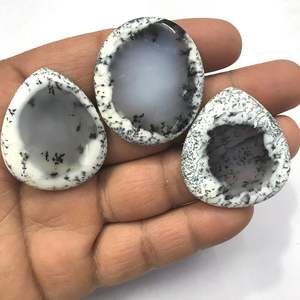 Piedras Preciosas de Ópalo Dendrítico Natural, 100 Quilates, Formas Mixtas, Cabujones Pulidos para Joyería, Gemas Sueltas para DIY - Product Image 4