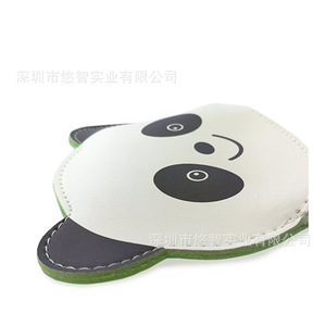 Cute Cartoon <b>Coin</b> Purse, PU Leather Panda Smiley Face <b>Coin</b> Holder, Earphone Storage <b>Bag</b>, Creative Gift Customization - Product Image 3