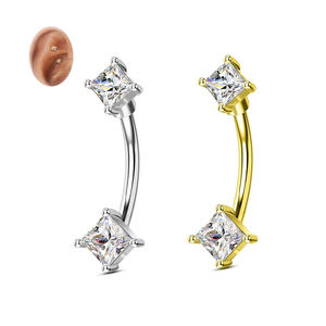 Nuovo Piercing Rook 2026, Barbell Curvo per Sopracciglio, Gioielli per Piercing in Acciaio Inossidabile, Orecchino alla Moda da Donna - Product Image 1