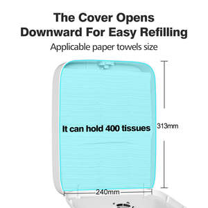 Distributeur manuel de serviettes pliables 2026 en plastique ABS, multi-serviettes pour hôtel ou usage domestique, sans perçage requis - Product Image 2