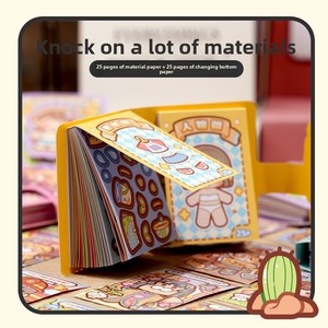 <span class=keywords><strong>Livre</strong></span> de gribouillage Little Mochi Dress-Up 2 : <span class=keywords><strong>Livre</strong></span> d'autocollants pour filles, mignon, dessin animé, fait main, DIY, autocollants artistiques à habiller, Maternité - Product Image 2