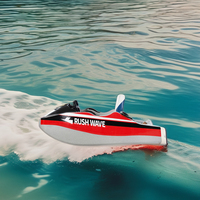Bateau/Jetski électrique miniature unisexe, haute vitesse, batterie au lithium, fibre de verre, respectueux de l'environnement, divertissement aquatique, planche de surf, karting rapide