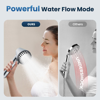 Pommeau de douche pluie moderne portable à 7 modes avec accessoire de robinet de salle de bain sous pression