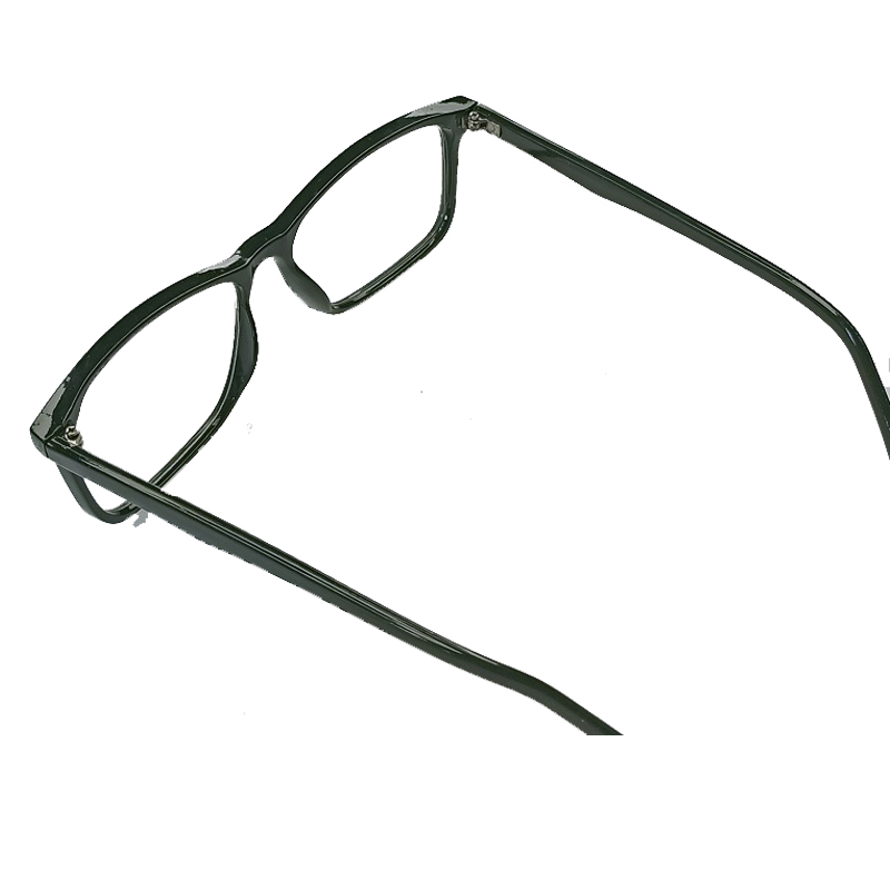 Imitation Plate Propionic Acid Black Bright Frame Anti Blue Light Glasses