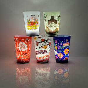 Richshining Offre Spéciale 14oz Halloween Party LED Tasse Liquide Activé Lumière Tasse Tasse Crâne Forme Clignotant Tasse pour Bar Party - Product Image 3