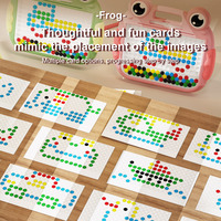 Tableau magnétique personnalisé en forme de grenouille de dessin animé pour tout-petits, jouet de puzzle, stylo de contrôle du puzzle, entraînement à la concentration