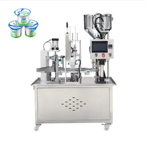 Máquina automática de enchimento e selagem de copos de alimentos Máquina eficiente e versátil de enchimento e selagem de copos para embalagens industriais
