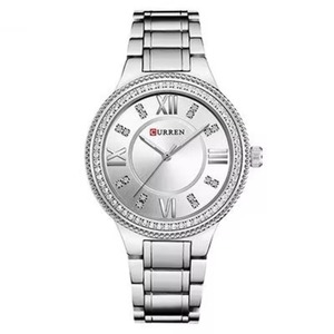 Montre élégante pour femme, montre à quartz étanche, 30 mm, lunette en cristal, chiffres romains, bracelet en acier inoxydable, montre décontractée - Product Image 3