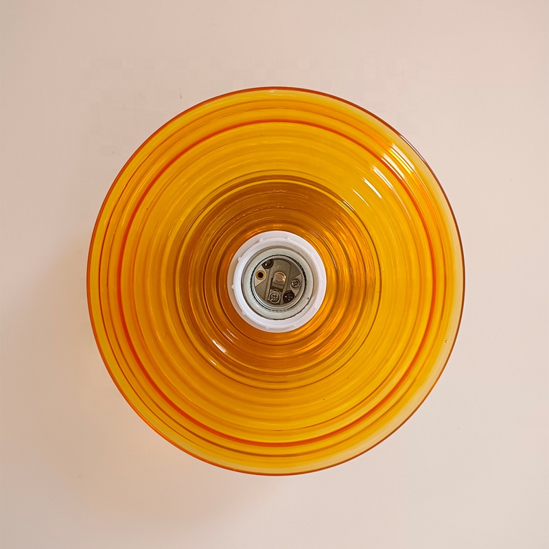 amber glass ceiling light