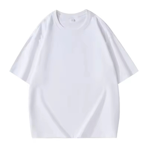 เสื้อยืดผู้ชาย 280GSM เสื้อยืดคอตตอนหนานุ่มสั่งทำพิเศษ ทรงใหญ่พิเศษ สีดำ ไหล่ตก - Product Image 2