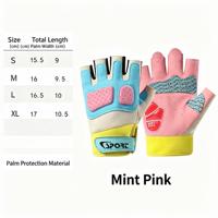 Gants de moto demi-doigts antidérapants avec protection en gel pour la paume, respirants et résistants à l'usure