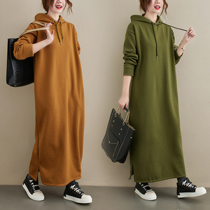 open lace back dress Women's Oversized Hoodie Dress  Premium Cotton Blend Sweatshirt Dress   Tashelion 