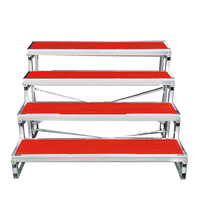 Evénement en aluminium Mobile Choral Riser Plates-formes de scène de chœur pliantes Stands de chœur Gradins personnalisés
