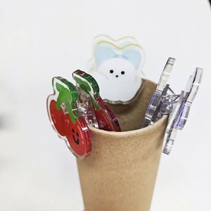 คลิปหนีบกระดาษอะคริลิกใสคุณภาพสูงขายส่ง ดีไซน์น่ารักแบบกำหนดเอง สำหรับของขวัญ ของชำร่วยงานปาร์ตี้ - Product Image 2