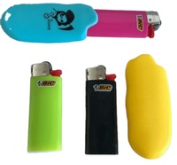 Étui à briquet avec logo personnalisable, pochette en silicone antidérapante et durable, résistant aux odeurs, cadeaux d'affaires, accessoires pour fumeurs, camping