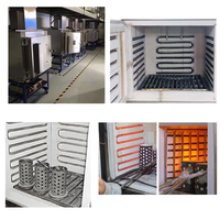 Four à moufle et four de combustion à haute température 1000°C en acier inoxydable 4x9 flacons, à induction, pour le chauffage et la coulée de bijoux en laboratoire