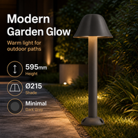 Lampadaire LED Moderne Personnalisable pour Aménagement Paysager, Lampe de Jardin Noire en Forme de Pétale pour Allée de Villa, Parc et Éclairage Extérieur