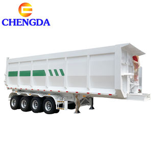 Prix usine Nouveau CHENGDA Semi-remorque benne basculante 5 essieux 14m-16m Peinture jaune Benne hydraulique 5001-10000kg pour charbon <span class=keywords><strong>de</strong></span> rebut - Product Image 5