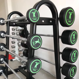 Vente en gros usine – Haltères fixes personnalisables avec revêtement en caoutchouc pour la musculation à domicile – Équipement de renforcement musculaire durable et sûr - Product Image 4