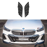 Garniture de conduit d'admission d'air avant en fibre de carbone sèche préimprégnée, style MP, moulée en métal, compatible avec BMW Série 5 G68 2024+